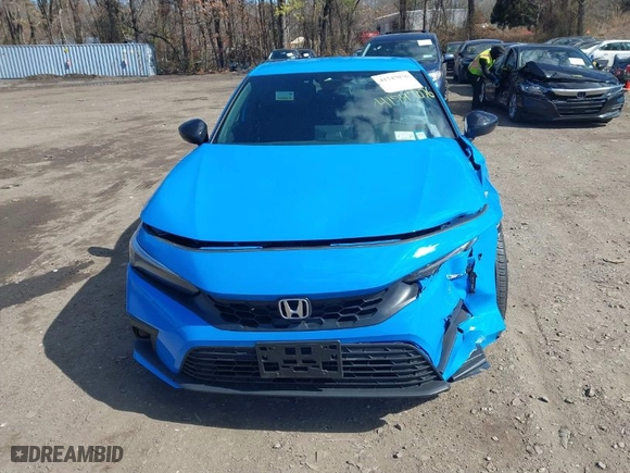 2024 Honda Civic Hatchback Sport with VIN 19XFL2H83RE042223, listed as a IAAI auction lot 41747076 with 7,084 mi miles. Bid and sale history available at carsss.com. Image 12.