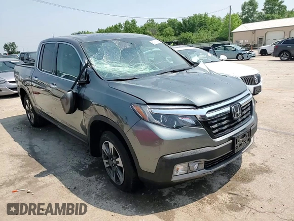 2017 Honda Ridgeline RTL-E with VIN 5FPYK3F74HB039715, listed as a Copart auction lot 60271415 with 56,892 mi miles and Salvage title. Bid and sale history available at DreamBid. Image 13.