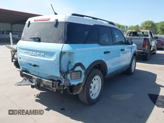 2024 Ford Bronco Sport Heritage with VIN 3FMCR9G64RRE22640, listed as a IAAI auction lot 41882377 with 16,967 mi miles and . Bid and sale history available at DreamBid. Image 4.