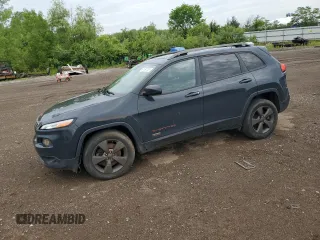 2016 Jeep Cherokee Altitude with VIN 1C4PJMCB0GW348615, listed as a Copart auction lot 61194105 with 124,840 mi miles and Salvage title. Bid and sale history available at DreamBid. Image 1.