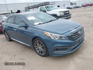 2015 Hyundai Sonata Sport with VIN 5NPE34AB5FH163825, listed as a IAAI auction lot 42013743 with Not Provided miles and . Bid and sale history available at carsss.com. Image 1.