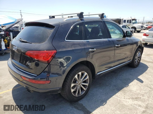 2015 Audi Q5 Premium Plus with VIN WA1LFAFP9FA066937, listed as a Copart auction lot 56523795 with 64,090 mi miles and Salvage title. Bid and sale history available at DreamBid. Image 3.