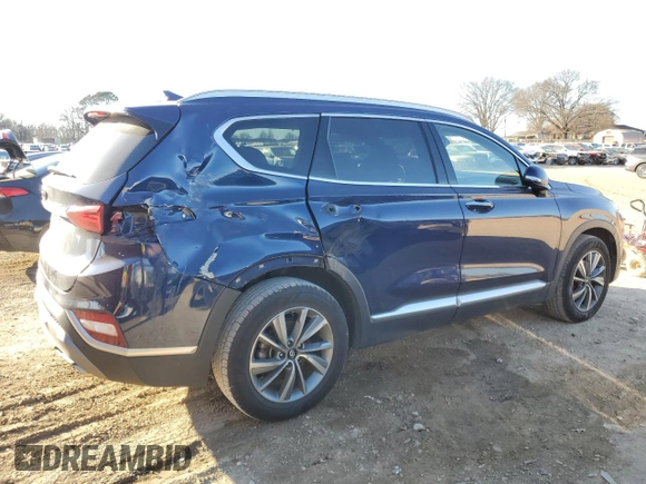 2019 Hyundai Santa Fe Limited with VIN 5NMS53AD6KH110647, listed as a Copart auction lot 46322555 with 102,299 mi miles and Salvage Title. Bid and sale history available at carsss.com. Image 3.