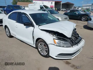 2015 Volkswagen Jetta Sedan 2.0L S with VIN 3VW2K7AJ9FM224471, listed as a IAAI auction lot 41944823 with 174,469 mi miles. Bid and sale history available at carsss.com. Image 1.