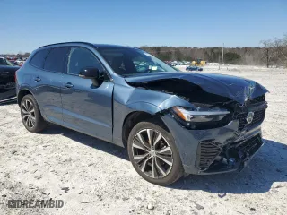 2024 Volvo XC60 Plus Dark Theme with VIN YV4L12RL2R1762432, listed as a Copart auction lot 48196165 with 8,932 mi miles and Salvage Title. Bid and sale history available at carsss.com. Image 4.