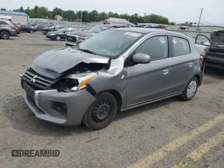 2021 Mitsubishi Mirage ES with VIN ML32AUHJ4MH009255, listed as a Copart auction lot 58381745 with 78,803 mi miles and Salvage title. Bid and sale history available at DreamBid. Image 1.