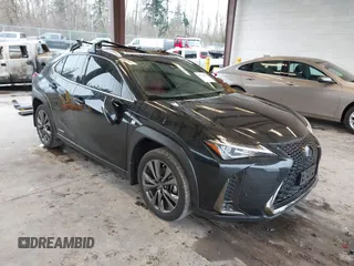 2021 Lexus UX with VIN JTHR9JBH5M2049855, listed as a IAAI auction lot 41237894 with 61,575 mi miles. Bid and sale history available at carsss.com. Image 1.