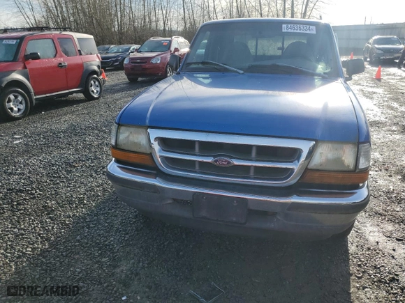 1998 Ford Ranger XL with VIN 1FTYR14C6WPA14195, listed as a Copart auction lot 84636334 with 168,765 mi miles and Clean Title. Bid and sale history available at carsss.com. Image 5.