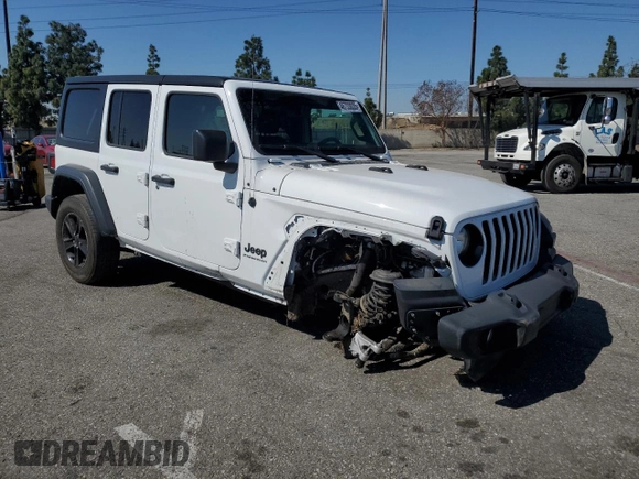 2023 Jeep Wrangler Sport Altitude with VIN 1C4HJXDG3PW623930, listed as a Copart auction lot 46733035 with 26,032 mi miles and Salvage Title. Bid and sale history available at DreamBid. Image 4.