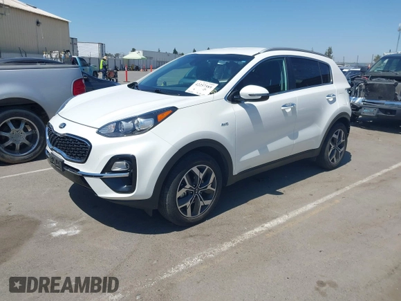 2021 Kia Sportage EX with VIN KNDPNCAC3M7886337, listed as a IAAI auction lot 42257589 with 45,216 mi miles and . Bid and sale history available at DreamBid. Image 22.
