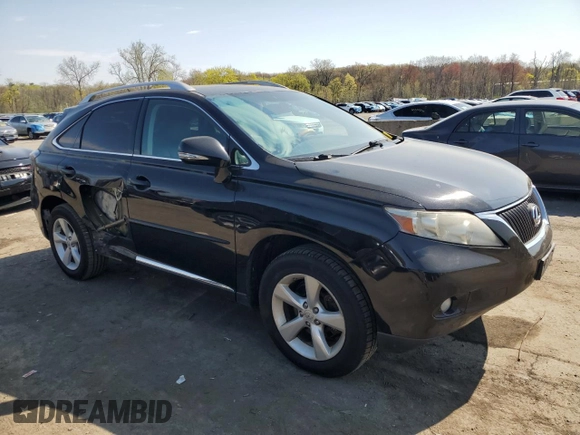 2010 Lexus RX 350 with VIN 2T2BK1BA1AC032196, listed as a Copart auction lot 54130395 with 184,445 mi miles and Salvage Title. Bid and sale history available at carsss.com. Image 4.