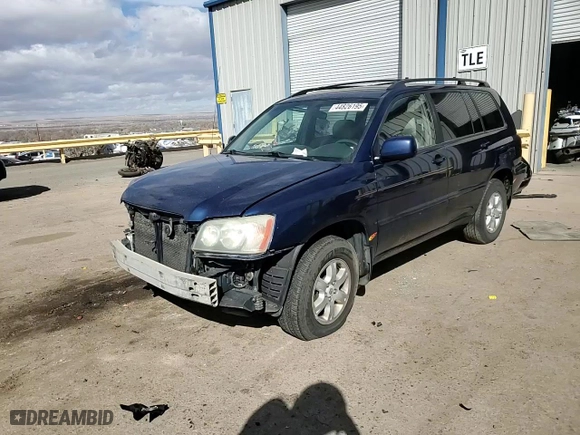 2003 Toyota Highlander with VIN JTEHF21AX30109263, listed as a Copart auction lot 44826195 with 214,959 mi miles and Salvage Title. Bid and sale history available at carsss.com. Image 12.