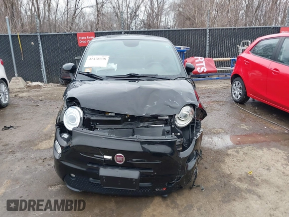 2015 FIAT 500e with VIN 3C3CFFGE7FT561599, listed as a IAAI auction lot 41478338 with 48,137 mi miles. Bid and sale history available at carsss.com. Image 12.