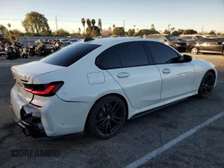 2022 BMW 3 Series M340i with VIN 3MW5U7J07N8C40822, listed as a Copart auction lot 84839034 with 92,672 mi miles and Salvage Title. Bid and sale history available at carsss.com. Image 3.