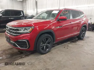 2022 Volkswagen Atlas 3.6L V6 SEL R-Line with VIN 1V2AR2CA6NC548406, listed as a IAAI auction lot 41599286 with 46,685 mi miles. Bid and sale history available at carsss.com. Image 18.
