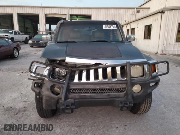 2006 Hummer H3 with VIN 5GTDN136968266743, listed as a Copart auction lot 76889184 with 191,502 mi miles and Salvage Title. Bid and sale history available at carsss.com. Image 5.