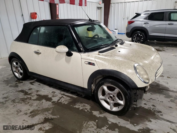 2006 MINI Cooper Convertible S with VIN WMWRH33506TF88840, listed as a Copart auction lot 82576634 with 145,821 mi miles and Non Repairable. Bid and sale history available at carsss.com. Image 4.