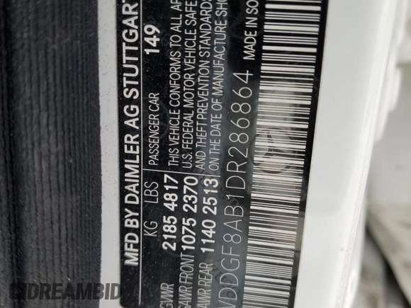 2013 Mercedes-Benz C 300 Sport z VIN WDDGF8AB1DR286864, wystawiony jako Copart lot #62366405 z przebiegiem 107 546 mil mil oraz Szkoda całkowita • Salvage title. Historia ofert i sprzedaży dostępna na DreamBid. Obrazek 12.