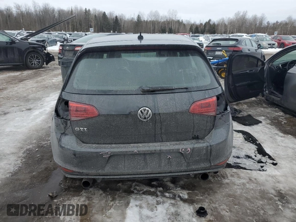 2016 Volkswagen Golf GTI SE with VIN 3VW5T7AU9GM051721, listed as a Copart auction lot 46469375 with 154,734 mi miles and Salvage Title. Bid and sale history available at carsss.com. Image 6.