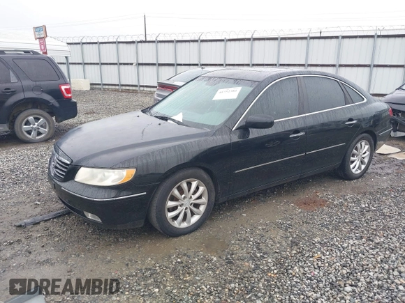2006 Hyundai Azera SE with VIN KMHFC46F76A084367, listed as a IAAI auction lot 41752381 with 108,173 mi miles and . Bid and sale history available at DreamBid. Image 2.