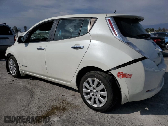 2017 Nissan LEAF S with VIN 1N4BZ0CP0HC302380, listed as a Copart auction lot 52856955 with 53,141 mi miles and Salvage title. Bid and sale history available at DreamBid. Image 2.