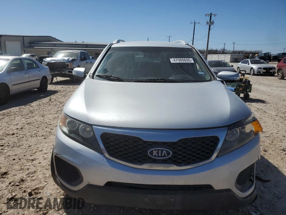 2012 Kia Sorento LX with VIN 5XYKTDA20CG218347, listed as a Copart auction lot 47980695 with 163,476 mi miles and Salvage Title. Bid and sale history available at carsss.com. Image 5.