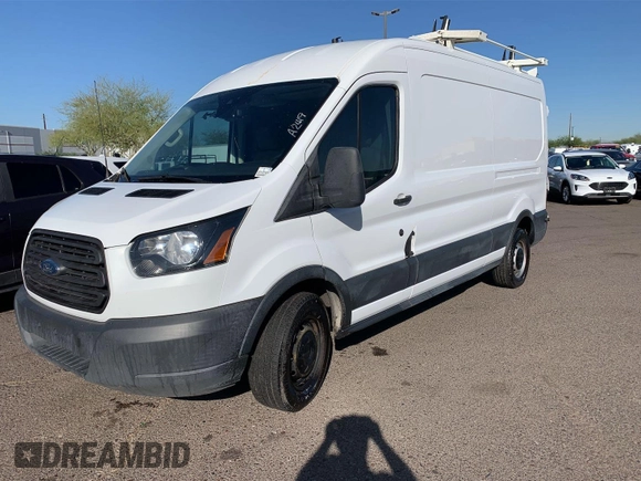 2018 Ford Transit z VIN 1FTYR2CM6JKA35120, wystawiony jako IAAI lot #42285369 z przebiegiem 190 492 mil mil oraz . Historia ofert i sprzedaży dostępna na DreamBid. Obrazek 1.