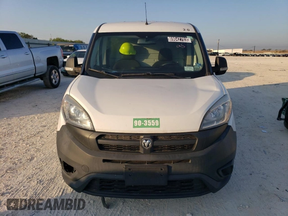 2017 Ram ProMaster City Cargo Tradesman with VIN ZFBERFAB0H6E49515, listed as a Copart auction lot 69042703 with 43,796 mi miles and . Bid and sale history available at DreamBid. Image 5.