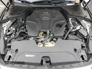 2020 Infiniti Q50 Red Sport 400 with VIN JN1FV7AR0LM660251, listed as a Copart auction lot 72771624 with 39,974 mi miles and Salvage Title. Bid and sale history available at carsss.com. Image 12.
