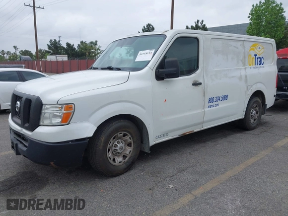 2012 Nissan NV S with VIN 1N6BF0KL6CN104110, listed as a IAAI auction lot 42118153 with 382,169 mi miles. Bid and sale history available at carsss.com. Image 2.