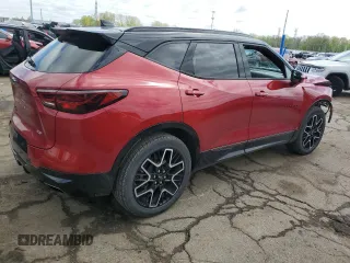 2024 Chevrolet Blazer RS with VIN 3GNKBKRS5RS194475, listed as a Copart auction lot 55123695 with 6,341 mi miles and Clean title. Bid and sale history available at DreamBid. Image 3.