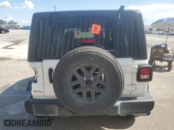2024 Jeep Wrangler Sport with VIN 1C4PJXKN5RW237039, listed as a Copart auction lot 61205175 with 15,012 mi miles and Non repairable. Bid and sale history available at DreamBid. Image 6.