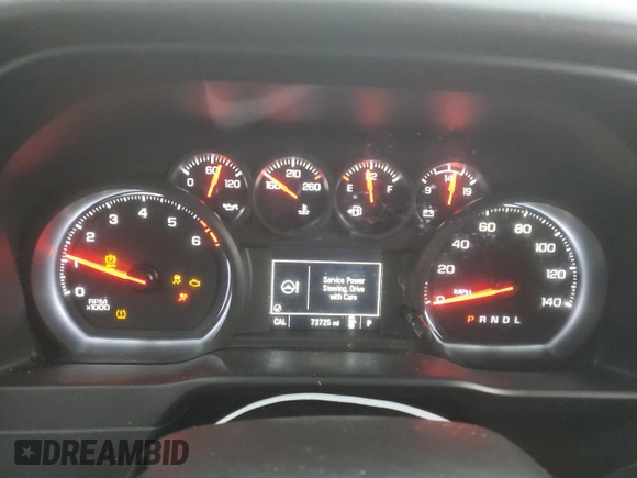 2020 Chevrolet Silverado 1500 Work Truck with VIN 1GCRWAEF6LZ349723, listed as a Copart auction lot 86252354 with 73,725 mi miles and Non Repairable. Bid and sale history available at DreamBid. Image 9.