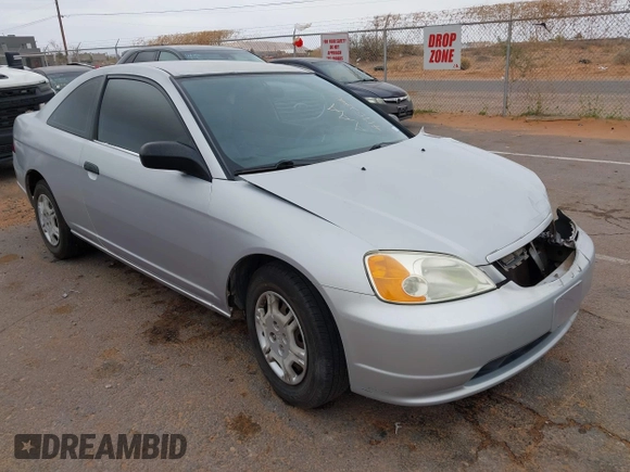 2002 Honda Civic z VIN 1HGEM21222L066980, wystawiony jako IAAI lot #41952740 z przebiegiem 68 818 mil mil oraz . Historia ofert i sprzedaży dostępna na DreamBid. Obrazek 1.