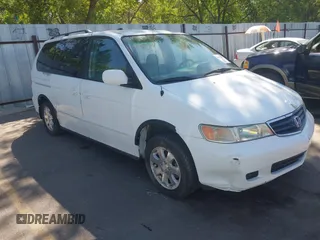 2003 Honda Odyssey EX with VIN 5FNRL18623B132972, listed as a IAAI auction lot 42672508 with Not provided miles and . Bid and sale history available at DreamBid. Image 1.