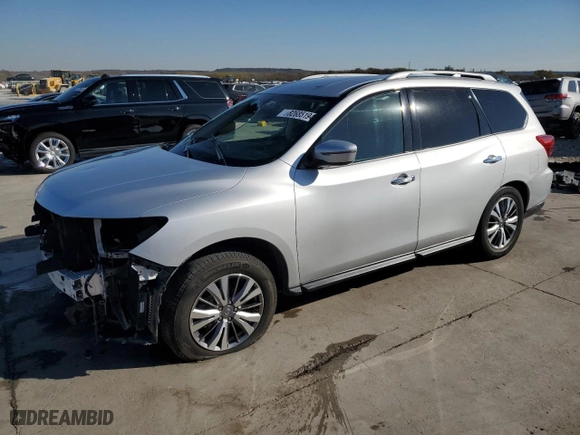 2019 Nissan Pathfinder S with VIN 5N1DR2MN4KC617830, listed as a Copart auction lot 82685194 with 123326 miles and Clean Title. Bid and sale history available at carsss.com. Image 1.