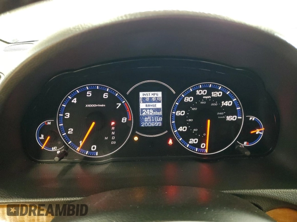 2006 Acura TSX with VIN JH4CL96876C019687, listed as a Copart auction lot 50869705 with 200,699 mi miles and Salvage Title. Bid and sale history available at carsss.com. Image 9.