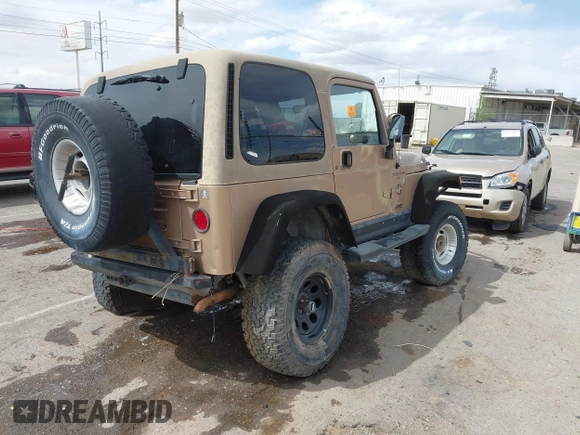 1999 Jeep Wrangler Sahara with VIN 1J4FY49S6XP437964, listed as a IAAI auction lot 41947995 with 118,566 mi miles. Bid and sale history available at carsss.com. Image 4.