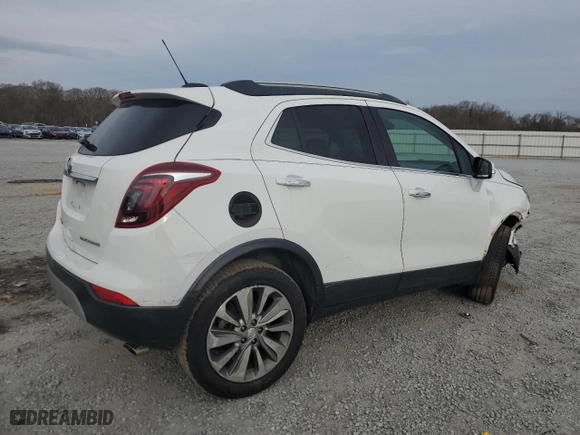 2018 Buick Encore Preferred with VIN KL4CJASB8JB719009, listed as a Copart auction lot 43372285 with 0 mi miles and Salvage Title. Bid and sale history available at carsss.com. Image 3.
