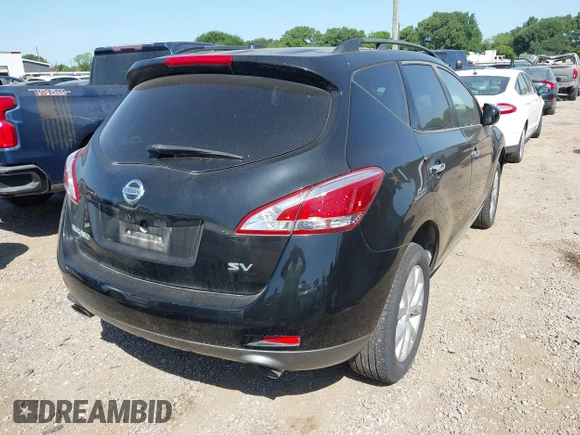 2013 Nissan Murano LE with VIN JN8AZ1MU0DW203829, listed as a IAAI auction lot 42029070 with 191,202 mi miles and . Bid and sale history available at DreamBid. Image 4.