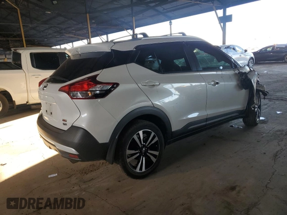 2019 Nissan Kicks SR with VIN 3N1CP5CU5KL568614, listed as a Copart auction lot 48432185 with 81,776 mi miles and Salvage Title. Bid and sale history available at DreamBid. Image 3.