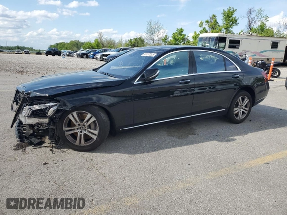 2018 Mercedes-Benz S 560 z VIN WDDUG8GB3JA413695, wystawiony jako Copart lot #54157285 z przebiegiem 34 197 mil mil oraz Szkoda całkowita • Salvage title. Historia ofert i sprzedaży dostępna na DreamBid. Obrazek 1.