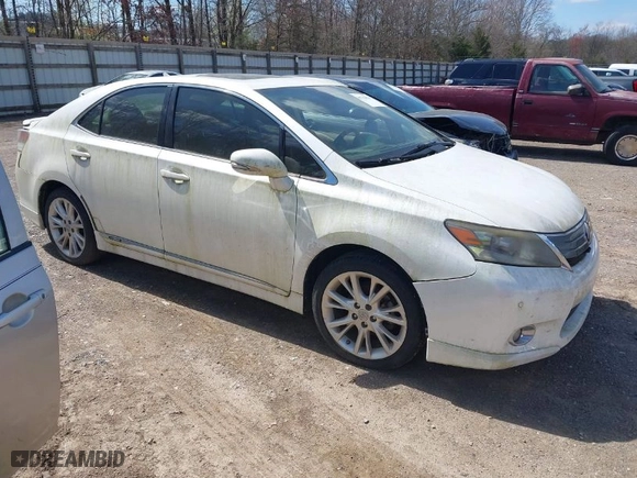 2010 Lexus HS 250h with VIN JTHBB1BAXA2019903, listed as a IAAI auction lot 41712038 with 224,733 mi miles. Bid and sale history available at carsss.com. Image 1.