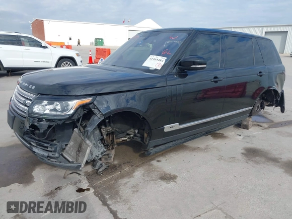 2016 Land Rover Range Rover Supercharged with VIN SALGS3EF6GA290717, listed as a IAAI auction lot 41165484 with 117,221 mi miles. Bid and sale history available at carsss.com. Image 6.