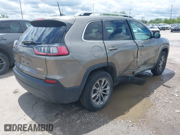 2020 Jeep Cherokee Latitude Plus with VIN 1C4PJMLB1LD569548, listed as a IAAI auction lot 42330117 with 37,897 mi miles and . Bid and sale history available at DreamBid. Image 4.