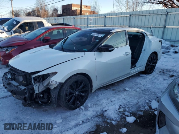 2020 Nissan Maxima SR with VIN 1N4AA6EV7LC385655, listed as a Copart auction lot 45898865 with 41,924 mi miles and Salvage title. Bid and sale history available at DreamBid. Image 1.