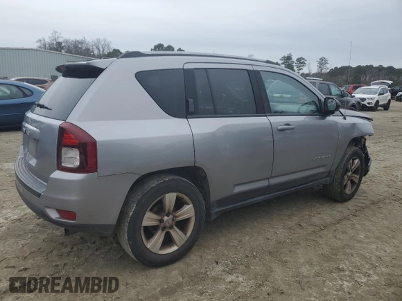 2016 Jeep Compass Sport with VIN 1C4NJDBB6GD557524, listed as a Copart auction lot 44436375 with 166,281 mi miles and Salvage Title. Bid and sale history available at carsss.com. Image 3.