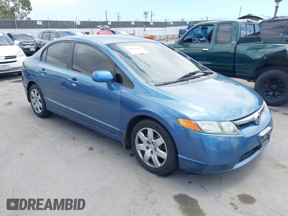 2008 Honda Civic LX с VIN 2HGFA165X8H516987, выставлен на аукционе IAAI как лот 42814617 с пробегом 157 606 миль миль и . История ставок и продаж доступна на DreamBid. Изображение 1.