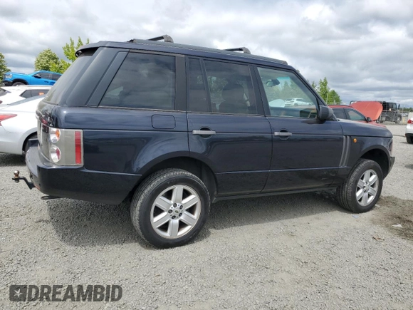 2005 Land Rover Range Rover HSE with VIN SALME11435A188453, listed as a Copart auction lot 59222005 with 198,400 mi miles and Salvage title. Bid and sale history available at DreamBid. Image 3.