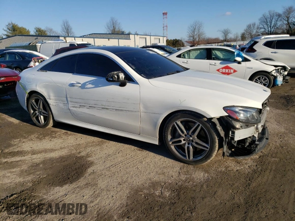 2018 Mercedes-Benz E-Class E 400 with VIN WDD1J6GB0JF009586, listed as a Copart auction lot 87794405 with 66,647 mi miles and Salvage Title. Bid and sale history available at carsss.com. Image 4.